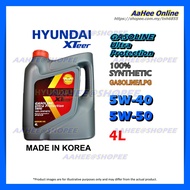 4L HYUNDAI XTeer 5W40 5W50 100% Synthetic GASOLINE Ultra Protection KOREA Engine Oil ZIC X9 5W-40 5W