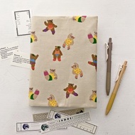 hairmo運動熊手工書衣/書套(筆記本/日記/手帳)