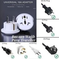 Universal Travel Adapter AU US UK to EU Plug 16A Universal Multifunction Plug Adapter/
