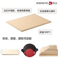 Ketuhar Batu Pizza Kuali Pembakar Seramik Tidak Melekat Tahan Suhu Tinggi Gred Makanan Persegi Cordi