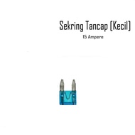 / Fuse 15A Mini Plug Fuse Small Blade Fuse 15 Ampere / 15 A Mini Fuse Fusebiru 15 A