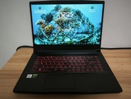 msi gf63筆電15''/144hz/i7 10750H/24g ram/512 ssd/GTX1650/1920*1080p