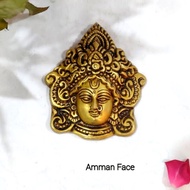 Hanging Durgai Amman FaceBrass Antique FinishDurgai / Kali / Amman Brass Sculpture