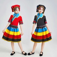 Ethnic Costume Ethnic Costume Adult Six One Pleated Skirt Performance Costume Ethnic Minority Ethnic