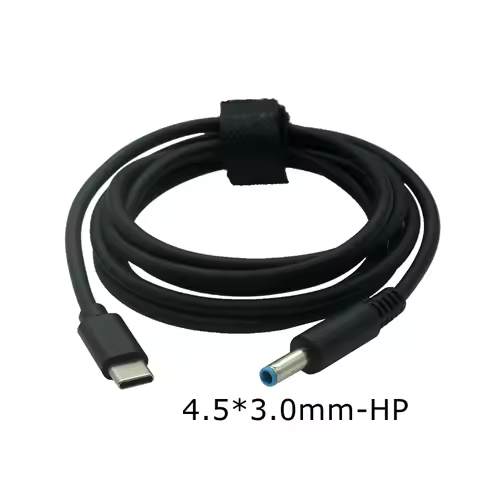 1.5m 5FT USB Type C PD Charging Cable Cord 19.5V 4.5*3.0mm Blue Tip Male Plug Converter Dc Power Ada
