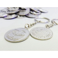 [50 Sen Coin] MALAYSIA COIN KEYCHAIN Syiling 50 Sen