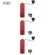[YIJU] Espresso Coffee Hand Grinder Hand Crank Espresso Grinder Drip Coffee with Wooden Handle Hand 
