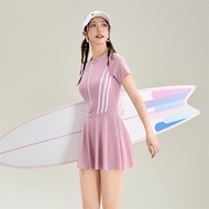 Swimsuit Womens Conjoined Suit High-end Sense 2025 New Conservative plus size Slight Fat Girls Meat 