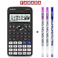 Máy Tính Casio FX 580 VN X - Màu Đen - Tặng Kèm 3 Bút Gel G01 0.5 mm (2 Mực Tím + 1 Mực Xanh)