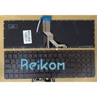 MERAH Keyboard hp Omen 15ax 15-ax 15-ax001tx 15-ax009na 15-ax201la 15-ax201tx 15-ax210nr 15-ax243dx 