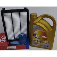 KIA SPORTAGE QL 2.0 (P) 15y-19y HYUNDAI TUCSON TL 16y-20y OIL FILTER+ AIR FILTER+ KOYOMA 5W40 FULLY 