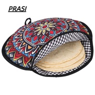 PRASI Tortilla Keeper, Microwavable 12 Inch Tortilla Warmer Pouch, Premium Reusable Insulated Heat K
