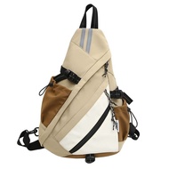 Crossbody Bag Sports Student Pure Color Shoulder Fashion Leisure Large Capacity Bag Work Clothing Dumpling Bag Female Backpack Contrast Color