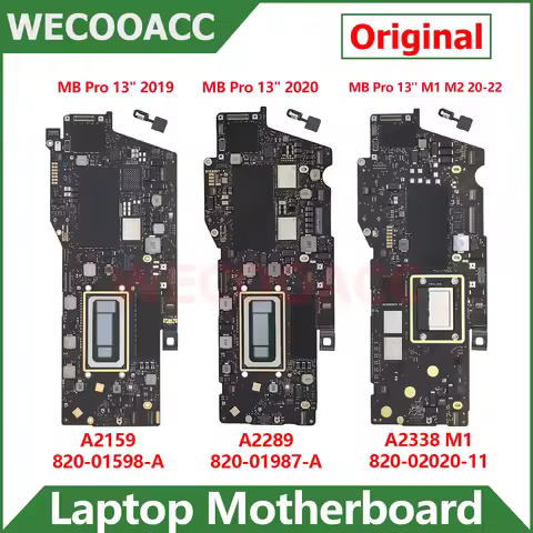 Original A2159 A2289 Motherboard i5 i7 8GB 16GB 256GB 512GB 1TB For Macbook Pro 13" M1 M2 A2338 Logi