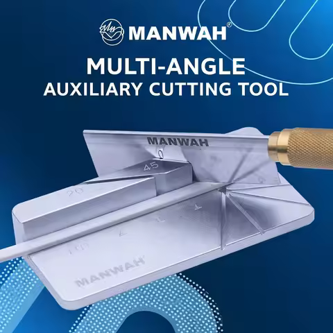 MANWAH Multi-Angle Cutting Jig (20° 45° 60° 90°) for Angled Cuts Model Assembly Building Hobby Craft