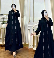 ALUNA GAMIS SABYAN CRINKLE PAYET TERBARU MEWAH
