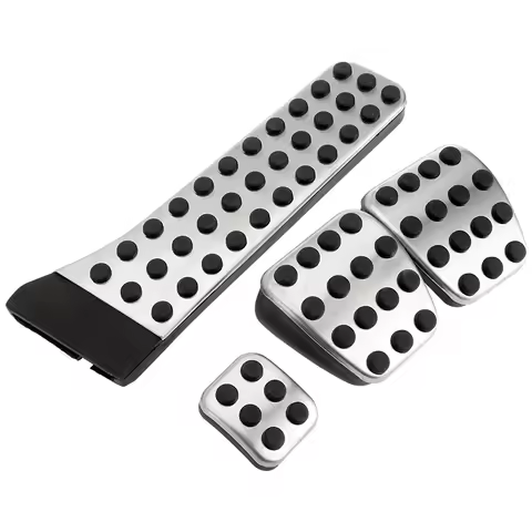 4Pcs Stainless Steel Pedal For Mercedes-Benz W202 W203 W204 W124 W210 W211 W212 W218 X204 R172 R231