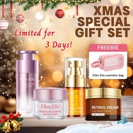Ellen Ella Skincare Set 5pcs Niacinamide 8X Whitening Glow Up Retinol 4X Anti Aging Serum And Cream