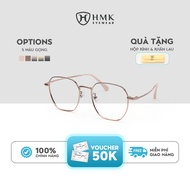 HMK Eyewear Unisex Fashion Synthetic Metal Polygonal Eyeglass Frames for Men and Women - KL11186