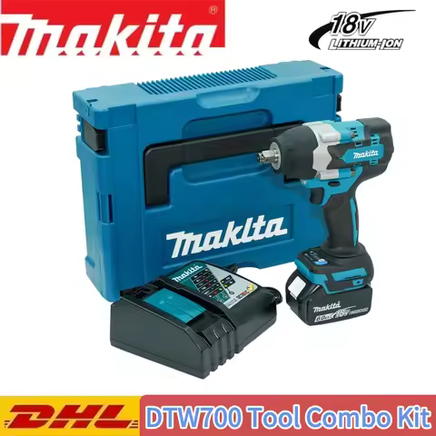 Makita DTW700 Cordless Impact Wrench 18V Brushless Motor 1000Nm Variable Speed Electric Wrench High 