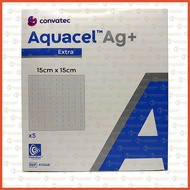 [1 Box] Aquacel Ag+ Extra (5cm x 5cm / 10cm x 10cm / 15cm x 15cm) 2024 New Packaging