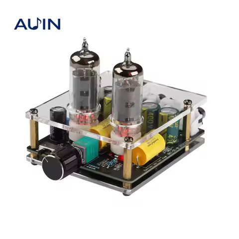 AUIN 5654/6A2/6K4 Tube Pre Amplifier Audio Tube Preamp for Active Speaker / Power Amplifier DIY Prea