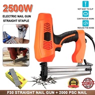 220V Electric Nail Gun Power Tools Furniture Woodworking Stapler Tacker Heavy Duty Electric Gun Tack