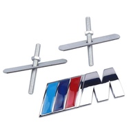 Metal Chrome Badge ///M M Power Car Front Grille emblem For BMW M M3 M5 E39 E34 E46 E90 E60 E36 E30