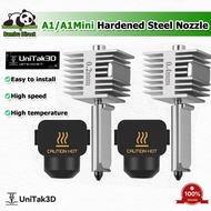 UniTak3D 3D Printer Hotend for Bambu Lab A1/A1 Mini Hotend Hardened Steel Nozzle for Bambu Lab A1/A1