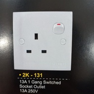 13A Switch Socket , 2x13A switch socket Selamat