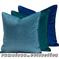 (cover)plain sofa cushion cover 30x30 35x35 40x40 50x50 premium suede material