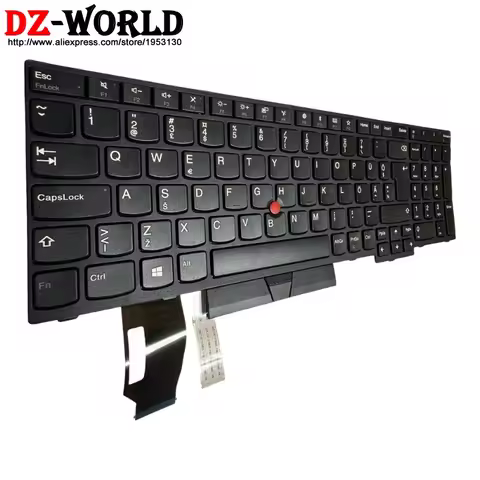 ES RU HU NO CFB CH DK CZ DE Black Keyboard For Lenovo Thinkpad E595 E580 E585 E590 T590 P53S L580 L5