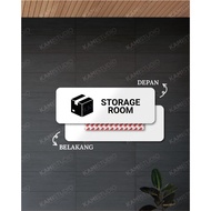 Storage ROOM WRITING 22X8 CM/ STORAGE ROOM SIGN / STORAGE ROOM WALL STICKS