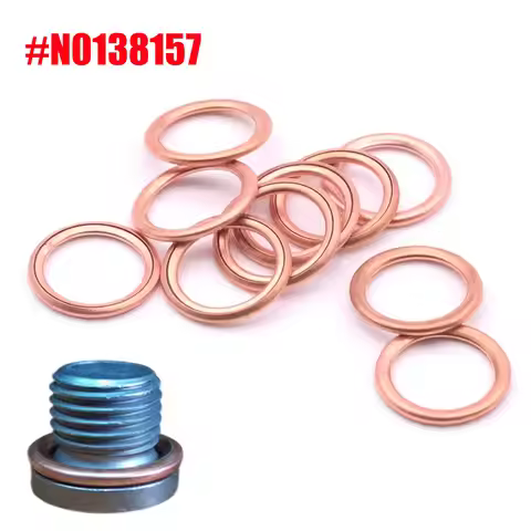 Aluminium Oil Drain Plug Gaskets Copper Oil Plug Washer N0138157 For Audi A3 A4 A6 C6 C7 Q5 Q3 Q7 TT