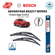 Original Bosch Advantage BA2217 U Hook Wiper (Set) for Proton Saga FL / FLX (Year 2011-2016) (22"/17