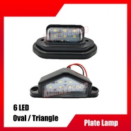 6 LED TAIL LICENSE NUMBER PLATE LAMP LIGHTS (12V-24V)