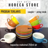 (1 Dozen Mix Colors) HSP03 Latte Cup. Cappuccino Coffee Latte Glass