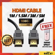 [READYSTOCK] BeliMyTv HighSpeed HDMI Cable FullHD1080P TV,PC,PS4/3XBOX HDMI Cable 1080p HDMI Connect