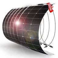 Dokio 100Wx แผงโซล่า18V ยืดหยุ่นได้600W 6ชิ้นแผงโซล่าแผงโซล่าเซลล์ชนิดโมโนคริสตัลไลน์แผงโซลาร์เซลล์ส