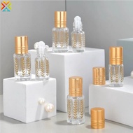 3ml/6ML Roller Ball Perfume Bottle Glass Portable Sample Lip Oil Ball Roller High-end Essential Oil Empty Bottle