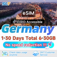 Wefly Germany eSIM 6GB 10GB 20GB 4G Unlimited Data eSIM Germany eSIM Send in 1min