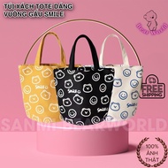 Square canvas bag for women