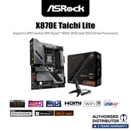 ASROCK AMD X870E Taichi Lite Ryzen Socket AM5 DDR5 DIMMs 8200 256 GB X870 EATX Motherboard 5G LAN M.