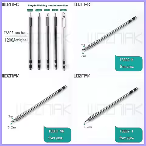 QUICK TS1200A Lead-Free Soldering Iron with Interchangeable Tips, Fast Heating & Welding Pen Tool