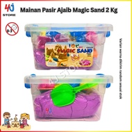4JStore Magic Sand Toys 2Kg Magic Sand Kinetic Sand Children's Kinetic Sand Educational Toys Complet