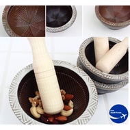 Korean Yeoju Hand Made Ceramic Mortar &amp; Pestle Set