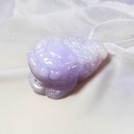 冰糯紫羅蘭翡翠三腳蟾蜍 | 天然緬甸玉翡翠A貨 | 送禮