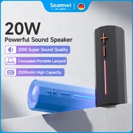 Seamwi ลําโพง ลำโพงบลูทูธ 20W Portable Bluetooth Speaker คุณภาพเสียงแบบคมชัด กันน้ำIP67