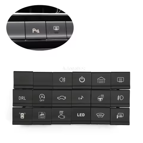 1PC Car Red LED Light Mirror heating Power On Off Switch For Volkswagen VW polo 6C 2014 2015 Auto Ac