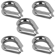 Five Oceans 5-Pack Stainless Steel Thimble for 5/8-Inch Wire Rope Cable - FO1449-M5